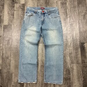 Vintage Y2K Plugg Boot Cut Skater Denim Jeans 36x31